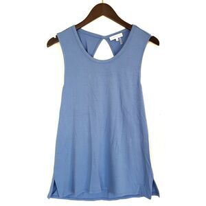 1. STATE open back twist tank top sleeveless tee in dutch blue Size Medium NEW